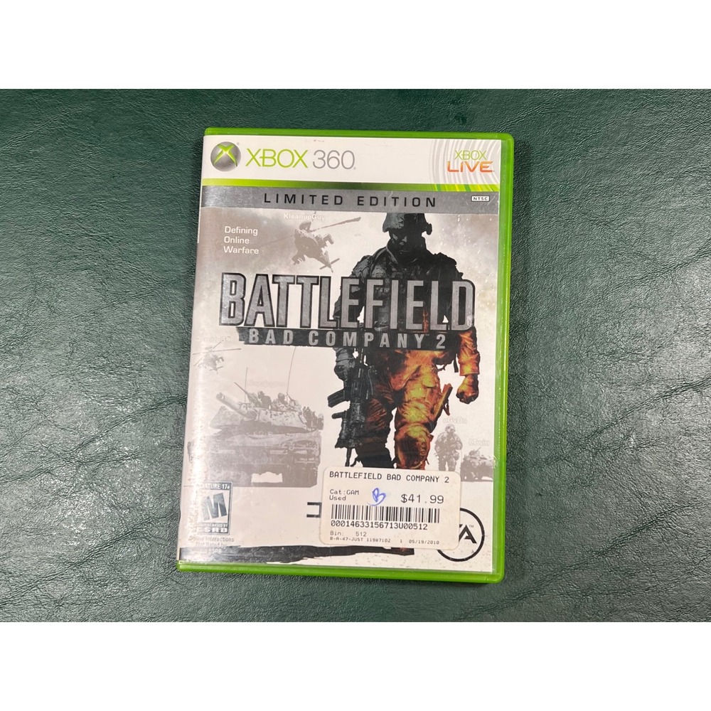 Battlefield Bad Company 2 Limited Edition Xbox 360 FPS Video Game NTSC DICE EA
